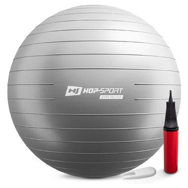 Фітбол Hop-Sport 85 см червоний + насос 2020 (5902308218970) фото №1