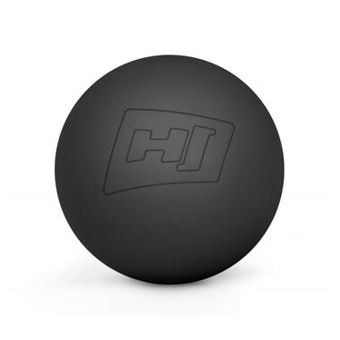 Силіконовий масажний мяч 63 мм Hop-Sport HS-S063MB чорний (5902308217089) фото №1