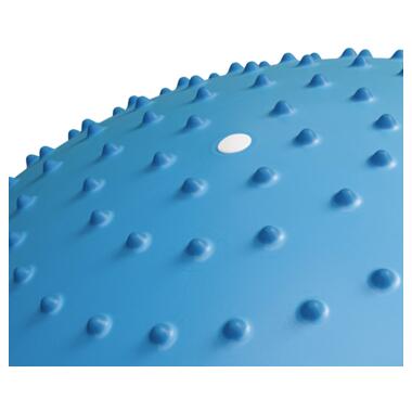 Фітбол масажний Hop-Sport 65 см блакитний + насос (5902308230316) фото №3
