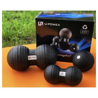 Набір масажних мячиків U-POWEX EPP Massage Ball (3 шт.) Black фото №9