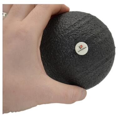 Масажний мяч U-POWEX Epp foam ball (d8cm.) Black фото №5