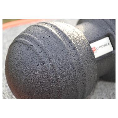 Масажний мяч подвійний U-POWEX Epp foam peanut ball (d8*16cm.) Black фото №10