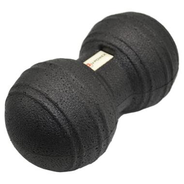 Масажний мяч подвійний U-POWEX Epp foam peanut ball (d8*16cm.) Black фото №2