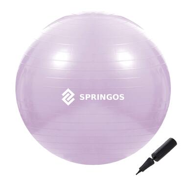 М'яч для фітнесу (фітбол) SportVida 65 см Anti-Burst Violet FB0011 фото №4