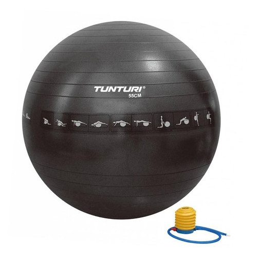 Мяч для фитнеса Tunturi Gymball 75 cm Anti Burst Black (14TUSFU288) фото №1