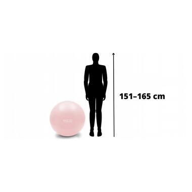 М'яч для фітнесу (фітбол) 4FIZJO 65 см Anti-Burst 4FJ0401 Pink фото №5
