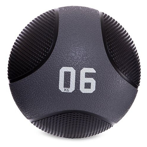 Медбол FDSO Medicine Ball FI-2824 6кг Чорний (56508027) фото №1