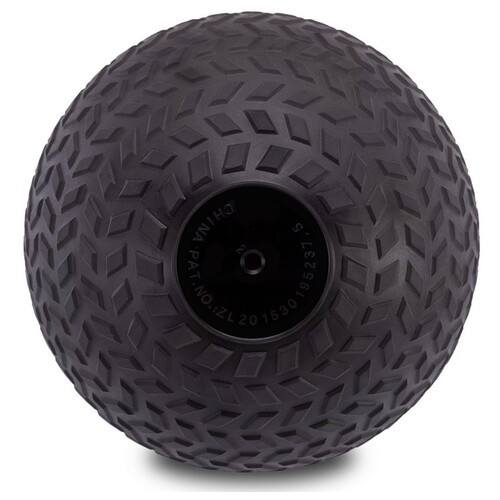 М'яч набивний слембол для кросфіту рифлений FDSO Slam Ball FI-7474 4кг Чорний (56508115) фото №2