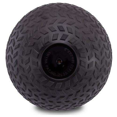 М'яч набивний слембол для кросфіту рифлений FDSO Slam Ball FI-7474 9кг Чорний (56508115) фото №2