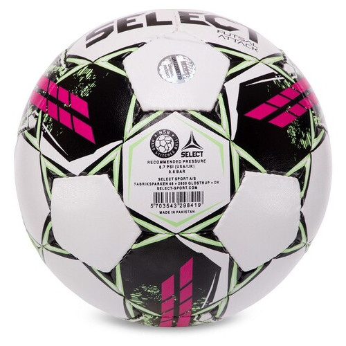 М'яч футзальний FDSO Select Futsal Attack V22 Z-ATTACK-WP №4 Біло-рожевий (57508594) фото №3