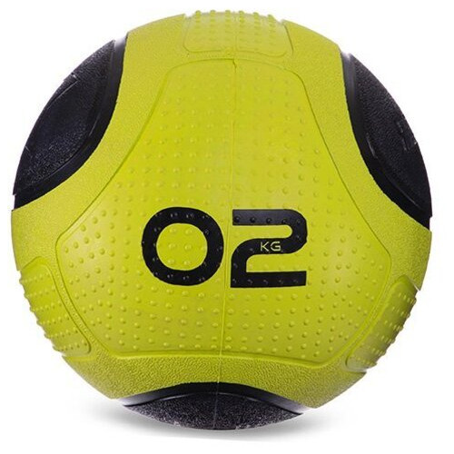 М'яч медичний медбол FDSO Modern Medicine Ball FI-2620 2кг Зелено-чорний (56508141) фото №1