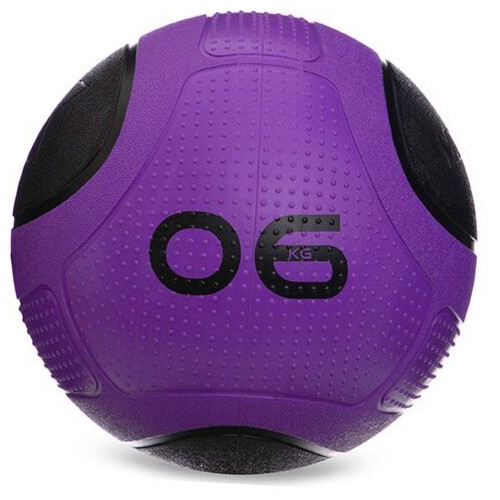 М'яч медичний медбол FDSO Modern Medicine Ball FI-2620 6кг Фіолетово-чорний (56508141) фото №1