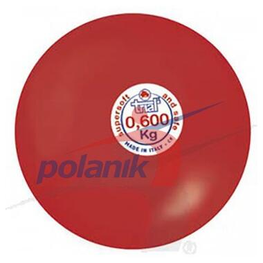 Гумовий м'яч TRIAL super soft 0,6 кг червоний (VDL6) фото №1