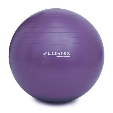 М'яч для фітнесу (фітбол) Cornix 55 см Anti-Burst XR-0016 Violet фото №6