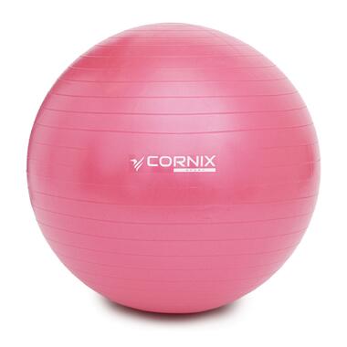 М'яч для фітнесу (фітбол) Cornix 55 см Anti-Burst XR-0017 Pink фото №6