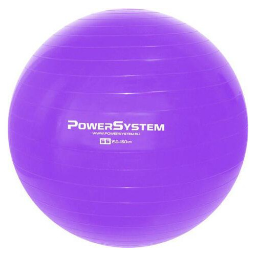 М'яч для фітнесу та гімнастики Power System PS-4011 55 cm Purple (VZ55PS-4011_55cm_Purple) фото №5