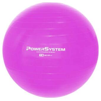 М'яч для фітнесу та гімнастики Power System PS-4013 Pro Gymball 75 cm Pink фото №1
