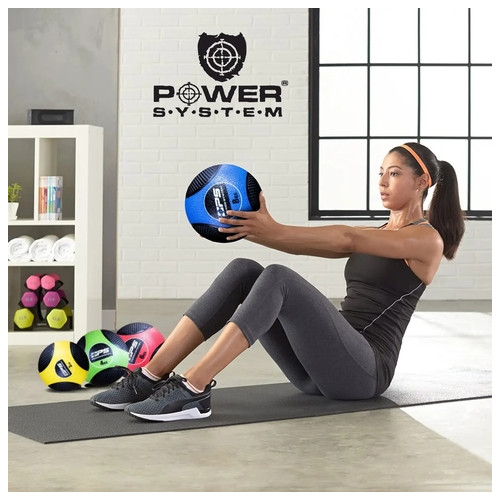 М'яч для фітнесу Power System Medicine Ball PS-4136 6 кг Black/Red фото №3