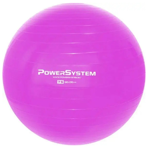 М'яч для фітнесу Power System PS-4013 75 см Pink фото №1