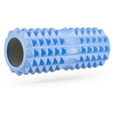 Масажний ролик Gymtek для йоги та фітнесу EVA 33*10,5 см голубий (5907766663607) фото №1