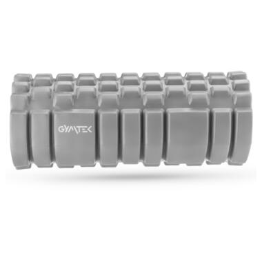 Масажний ролик Gymtek для йоги та фітнесу EVA 33*14 см сірий (5907766660149) фото №1