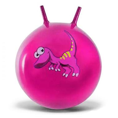 М'яч для фітнесу Динозаври (рожевий) (B6505) фото №1
