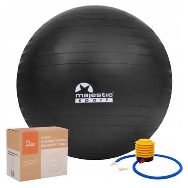 М'яч для фітнесу (фітбол) Majestic Sport 65 см Anti-Burst GVP5028/K  фото №1