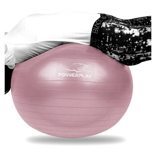 Мяч для фітнесу PowerPlay 4001 75см Фіолетовий   насос (FO83PP_4001_75_Voilet) фото №8
