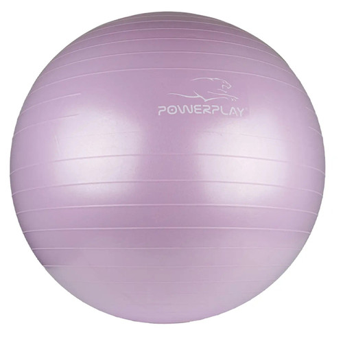 М'яч для фітнесу PowerPlay 4001 65см Lilac насос фото №1