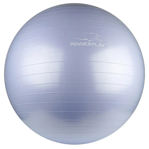 М'яч для фітнесу PowerPlay 4001 75см Sky Blue насос фото №2