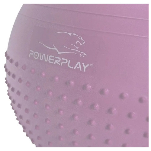 М'яч для фітнесу PowerPlay 4003 65 см Violet насос фото №2