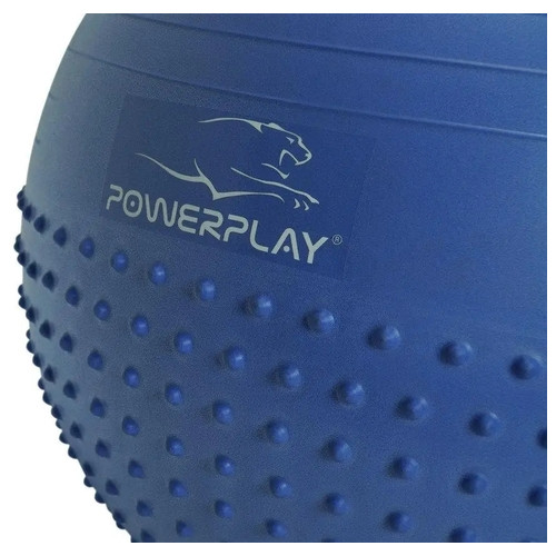 М'яч для фітнесу PowerPlay 4003 із насосом 65 см Lilac фото №2