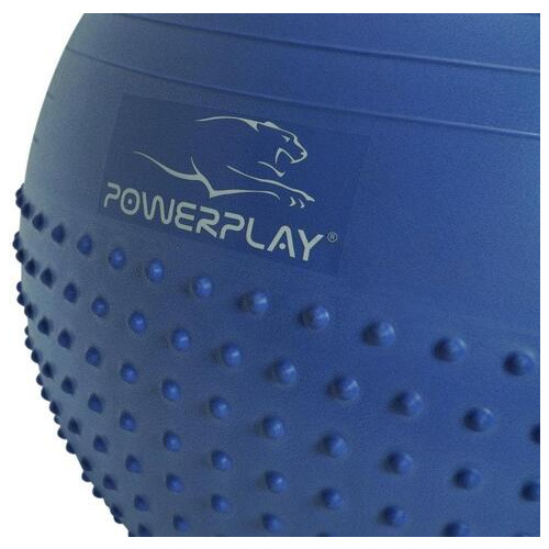 М'яч для фітнесу PowerPlay 4003 65 см Синій фото №2