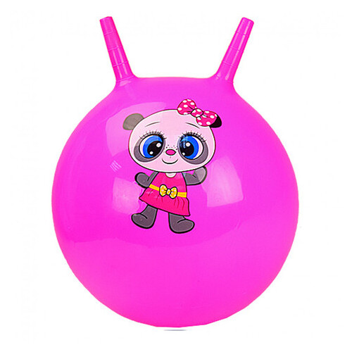М'яч для фітнесу Metr з рожками рожевий (CB4501) фото №1