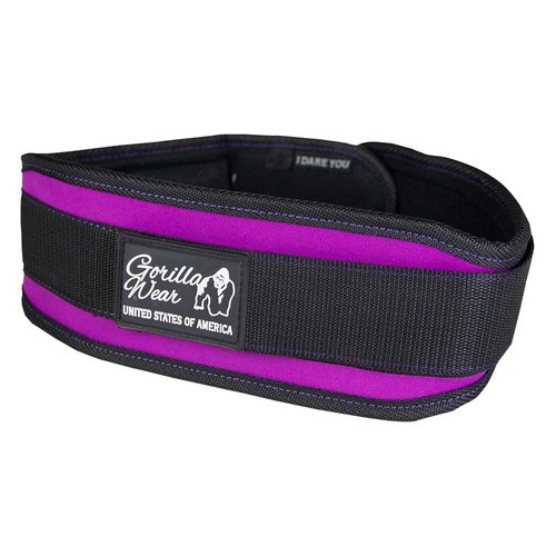 Пояс Gorilla Wear Women's Lifting Belt Black/Purple Размер M (4384302074) фото №1