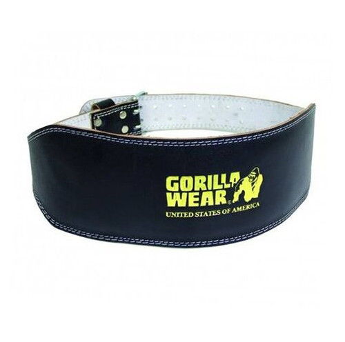 Пояс Gorilla Wear Full Leather широкий L/XL Черный (34369002) фото №1