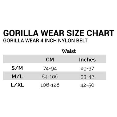 Пояс Gorilla Wear Nylon Lifting Belt M/L Чорний (34369007) фото №4