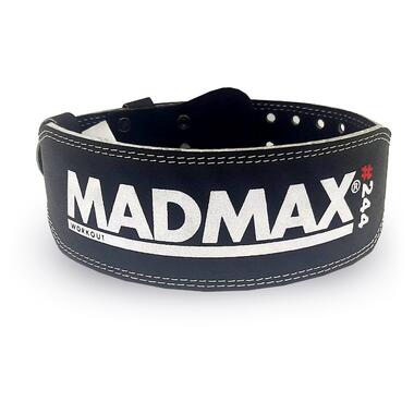 Пояс для важкої атлетики MadMax MFB-244 Sandwich шкіряний Black XL фото №7