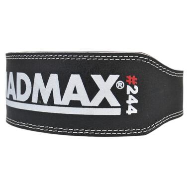 Пояс для важкої атлетики MadMax MFB-244 Sandwich шкіряний Black XL фото №3