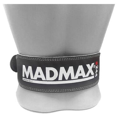 Пояс для важкої атлетики MadMax MFB-244 Sandwich шкіряний Black XL фото №9