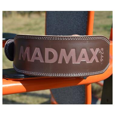 Пояс для важкої атлетики MadMax MFB-246 Full leather шкіряний Chocolate brown L фото №3