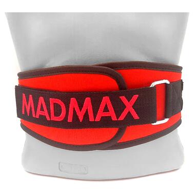 Пояс для важкої атлетики MadMax MFB-421 Simply the Best неопреновий Red M фото №4