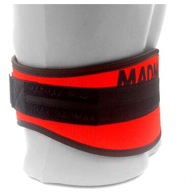 Пояс для важкої атлетики MadMax MFB-421 Simply the Best неопреновий Red M фото №9