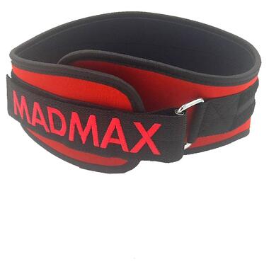 Пояс для важкої атлетики MadMax MFB-421 Simply the Best неопреновий Red S фото №3