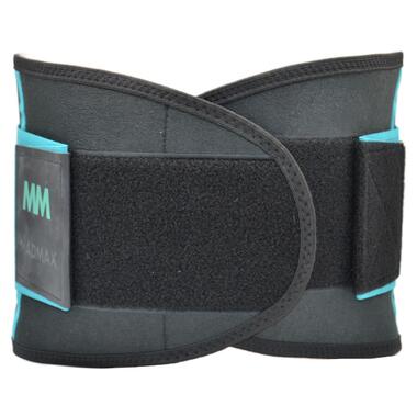 Пояс компресійний MadMax MFA-277 Slimming belt Black/turquoise M фото №3