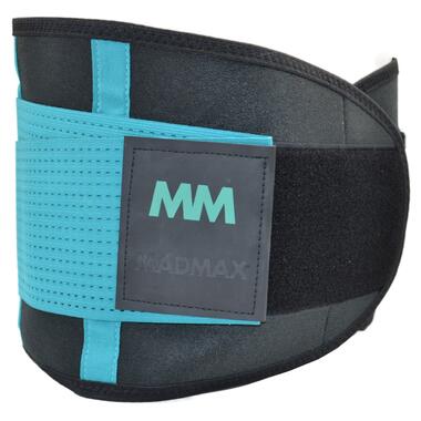 Пояс компресійний MadMax MFA-277 Slimming belt Black/turquoise M фото №6