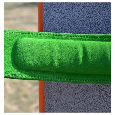 Пояс для важкої атлетики MadMax MFB-302 Quick Release Belt  шкіряний Black/Green L фото №9