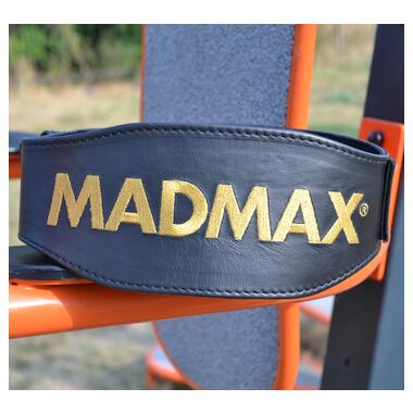 Пояс для важкої атлетики MadMax MFB-999 Restless & Wild Black S фото №10