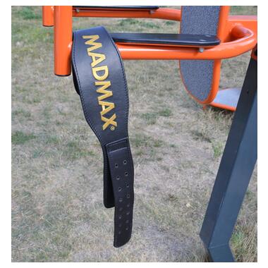Пояс для важкої атлетики MadMax MFB-999 Restless & Wild Black XL фото №6