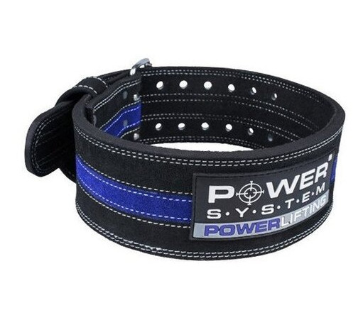 Пояс кожаный Power System PS-3800 XL Синий (34227009) фото №1